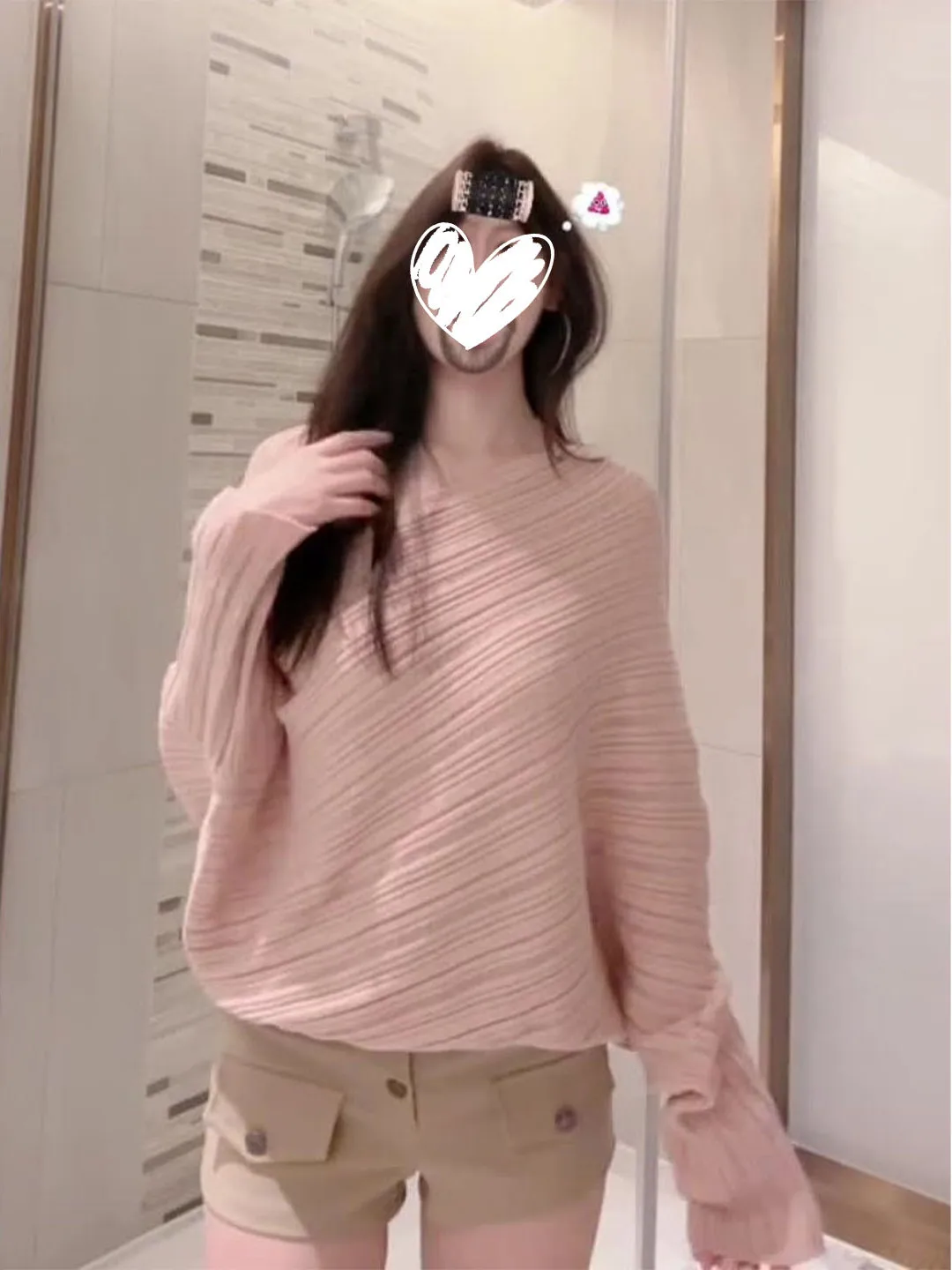 

Ladies' Loose Fit Long Sleeve Knitted Top Korean Style Casual Comfortable Breathable Pure Color Autumn Fashion High-End Feeling