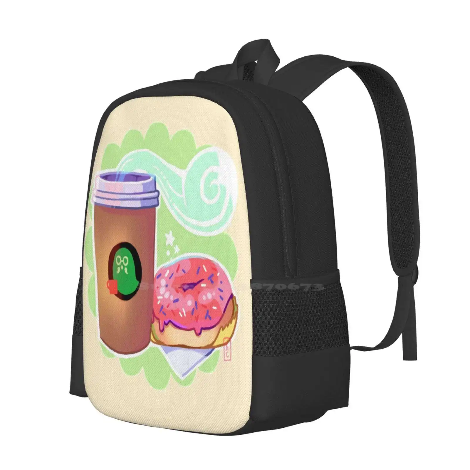 The Roost Hot Sale Schoolbag Backpack Fashion Bags Animal Brewster Coffee Donuts Cute Kawaii Anime Video Games