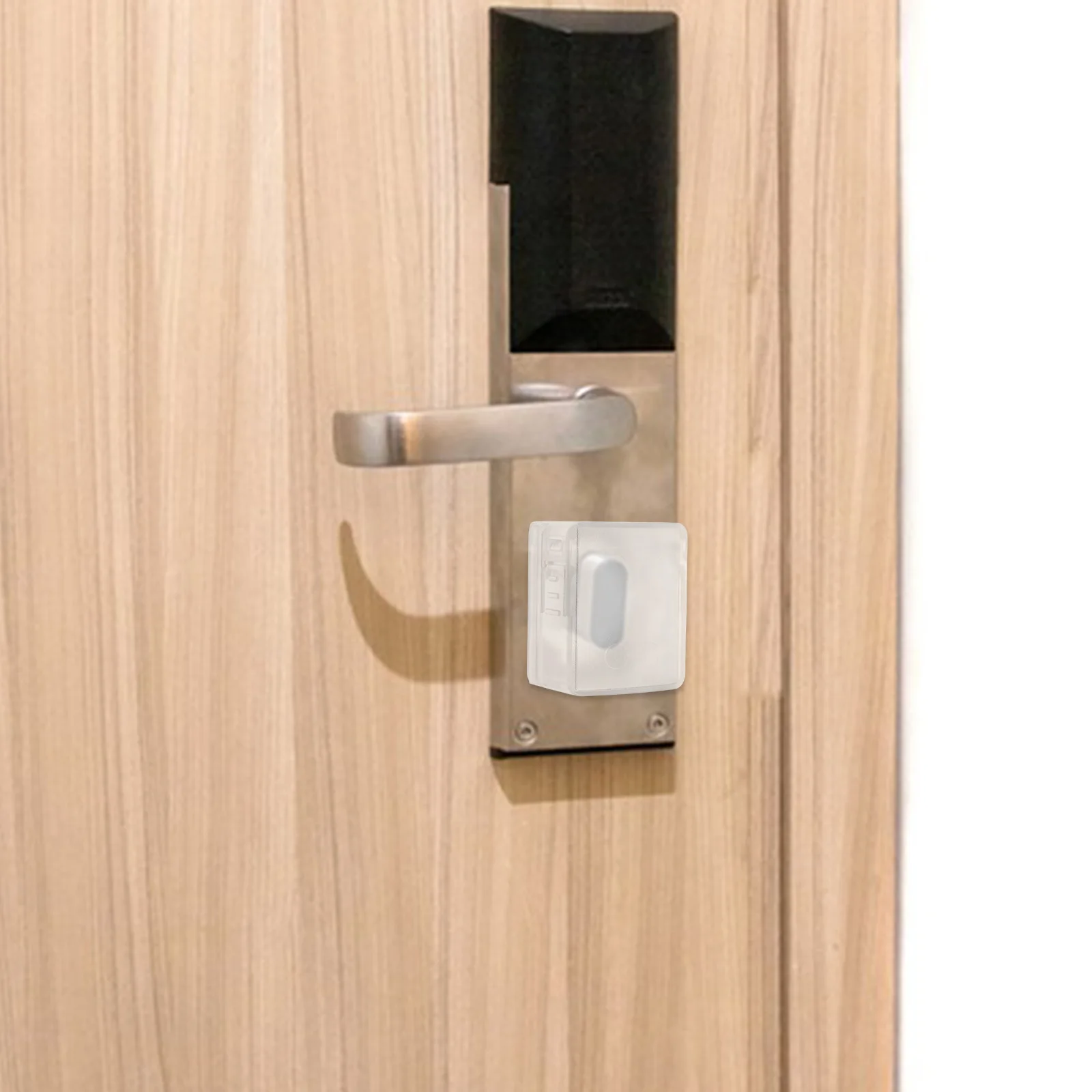 

2pcs Anti-locking Artifact Childproof Door Lock Cover Plastic Baby Safety Products Universal Compatibility Door Guard