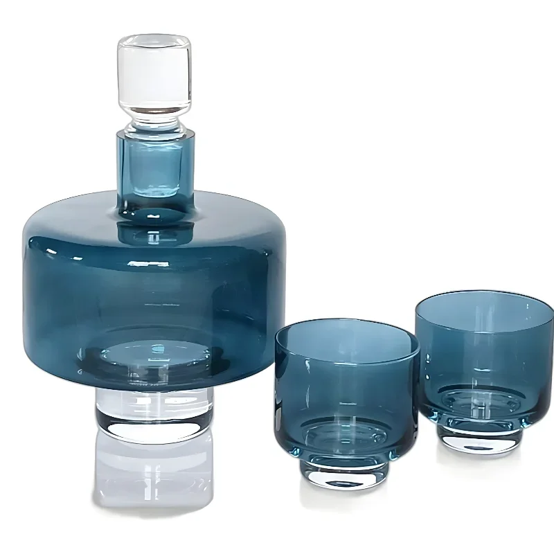 

Light luxury high-end series hand-beaten glass wine ware atmospheric texture whiskey wine set
