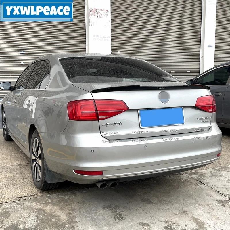 

For VW Volkswagen Jetta MK6 Spoiler 2012-2018 High Quality ABS Plastic Primer Color M4 Style Rear Trunk Lip Spoiler Wing