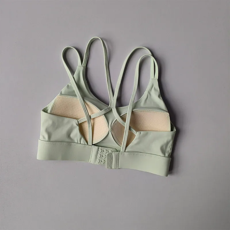 Hochintensiver Fitness-Sport-BH, stoßfest, verhindert Durchhängen, integrierter Stil, Laufunterwäsche, Kontrast-Weste-Top für Frauen – Detail 30