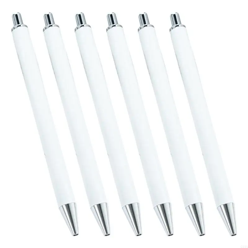 Q5WA 6 Chiếc Bút Bi Có Thể Thu Vào Dành Cho Học Sinh, 1.0MM Đầu Bút Bi Viết Smoohtly Bút Ký Văn Phòng Cho Văn Phòng Trường Học