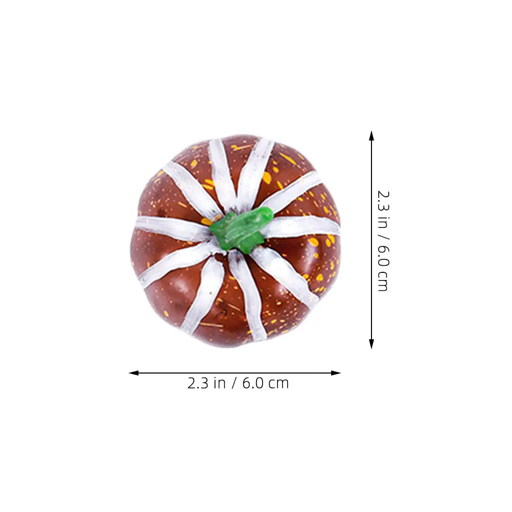 

8 Pcs Foams Pumpkin Pumpkins Props Faux Decorative Autumn Decorations Mini Artificial