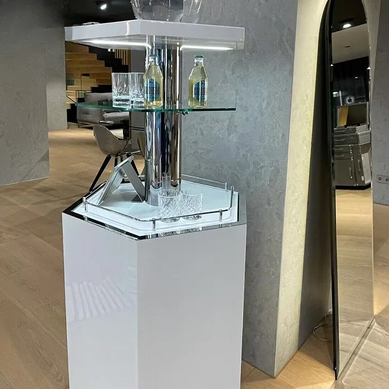 خزانة مشروبات كهربائية من الخشب الصلب الفاخر الخفيف، فيلا م أنسيون، قابلة للرفع GL Ass Di Splay