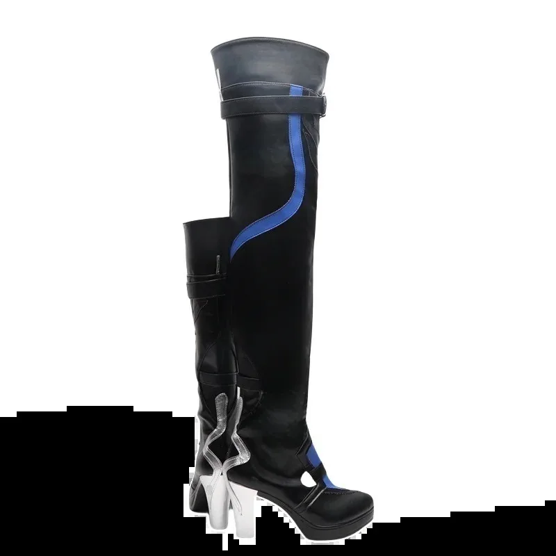 

CyGame Honkai Star Rail Acheron Cosplay Shoes Long Boot Martin Boots Anime Role Play Halloween Carnival Costume Outfit Party Pro