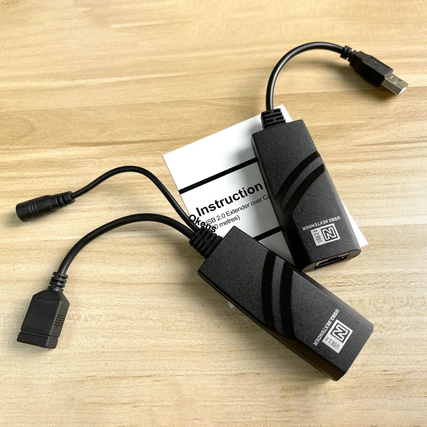 Real USB 2.0 Extender 100m Over Cat6 Ethernet Cable Data Transfer Network Cable Transmitter Receiver for PC U Disk Camera Webcam