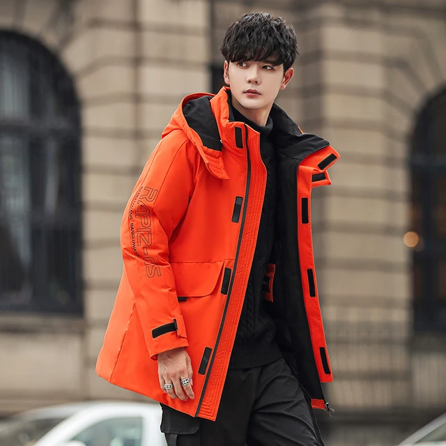 Thick Winter Jacket Men Long Down Jacket Coats Oversize Parka Male Solid Waterproof Jackets Youth Street Wear Down Coats AliExpress