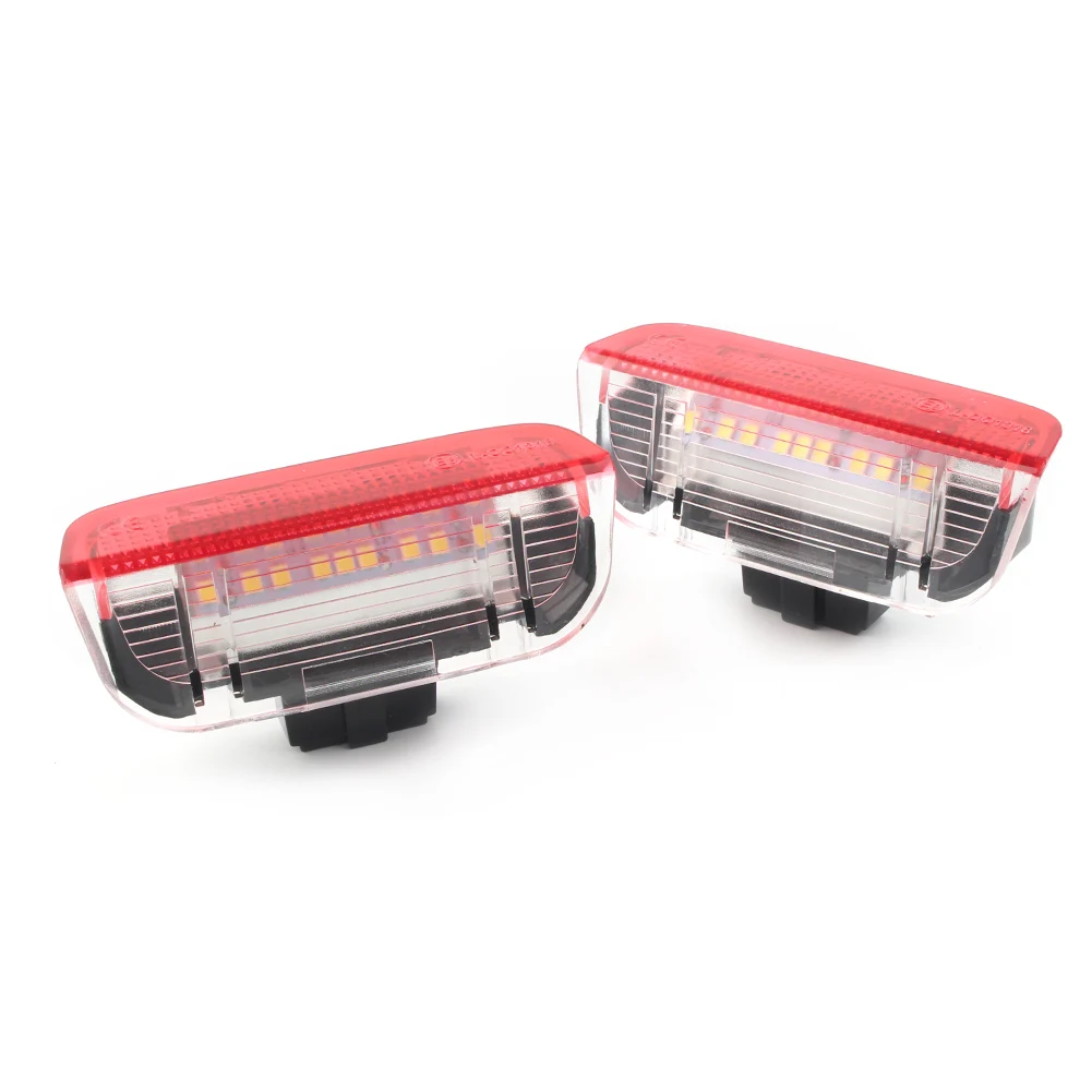 Feux de porte de voiture à LED pour VW Golf GTi, EOS, Jetta, Passat CC, Contrastant, Rocco, Polo, Tiguan, Touareg, Premium, Blanc, Rouge, 2 pièces