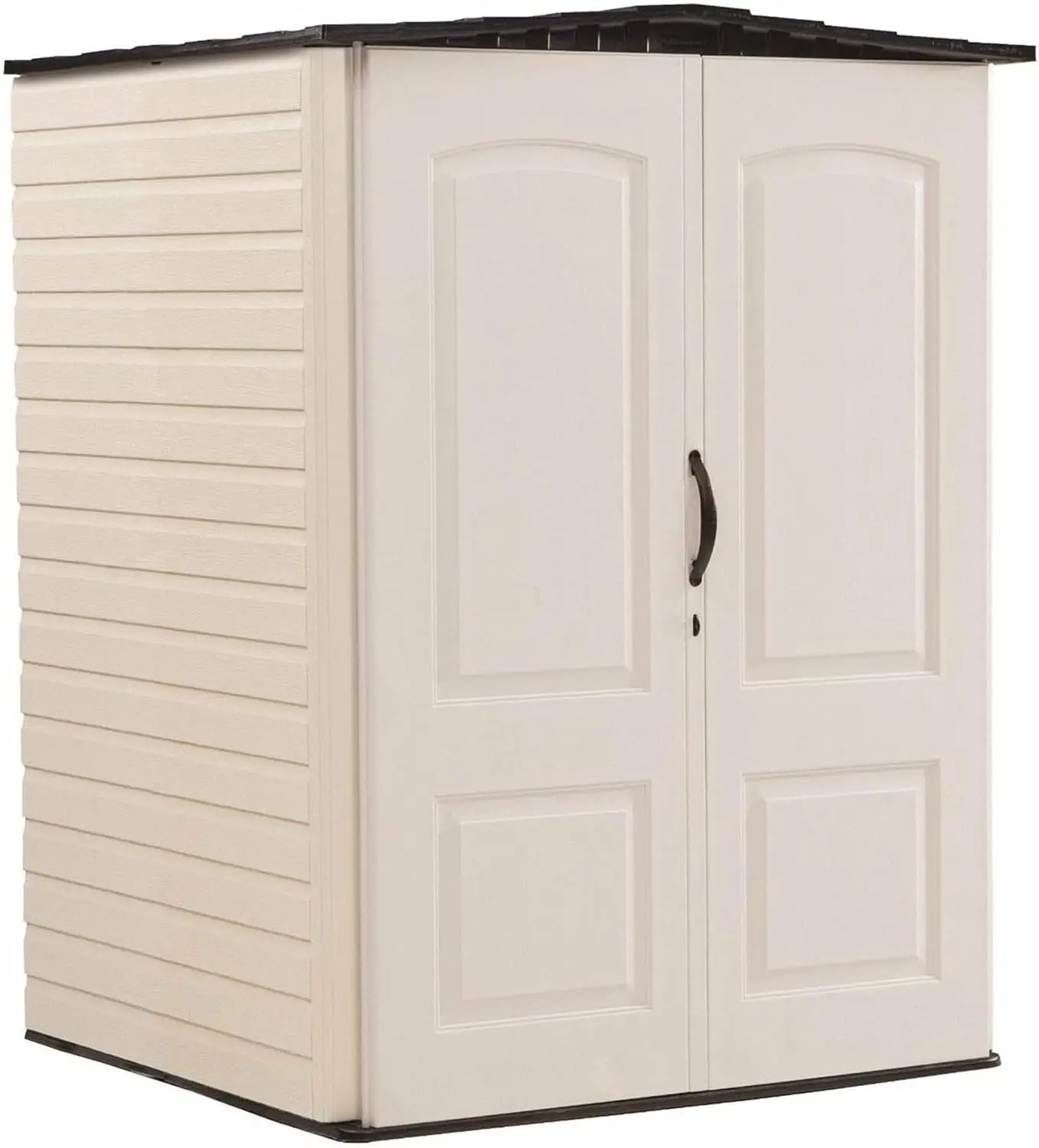 Rubbermaid FG5L2000SDONX Storage Shed, 5'x4', Sandstone