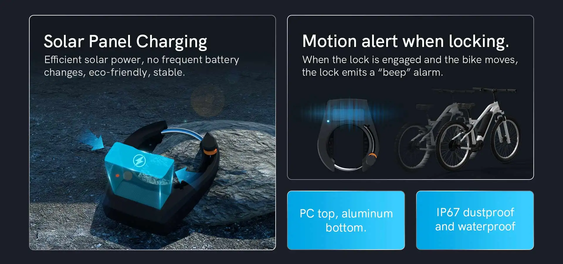 Omni Nuovo arrivo Smart Security Lock Posizionamento GPS Blocco stazione di condivisione bici