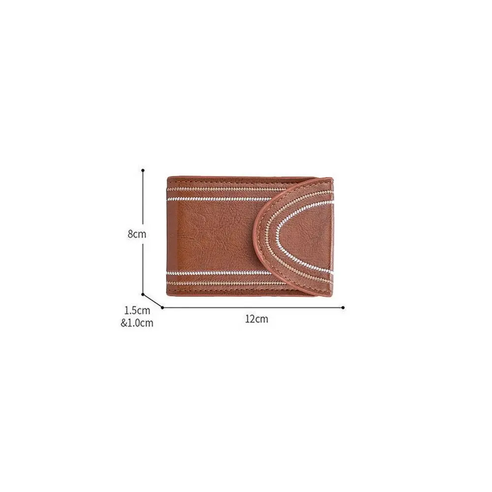 Fashion Multiple Card Slots Men's Wallet Portable Leather Men Card Bag Large Capacity Business Card Holder