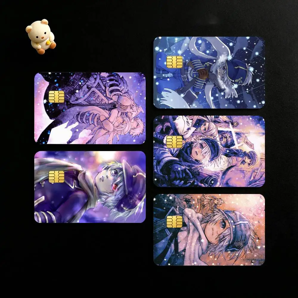 The Anime T-Tegami Bachi Credit Card HD Stickers Game Card Decal Small Chip Waterproof Sticker Gift