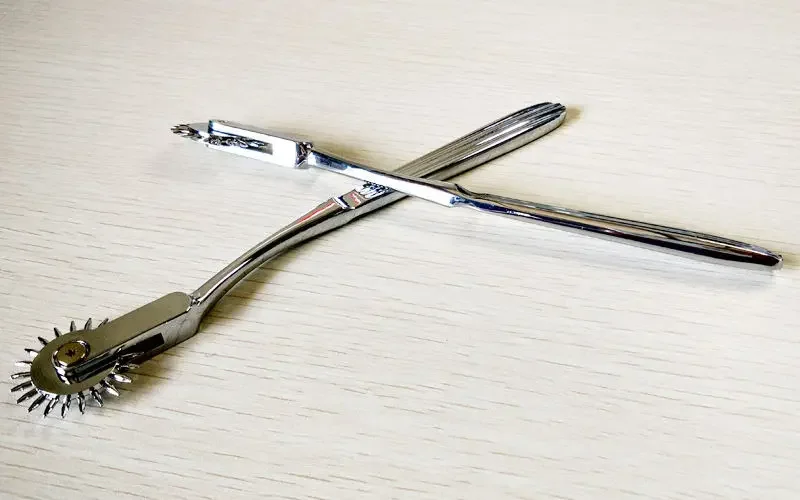 Gear Roller Rolling Wartenberg Roda Pinwheel Fetish Neurologis Diagnostik Medis Pin Roda Refleks Saraf Dampak Palu