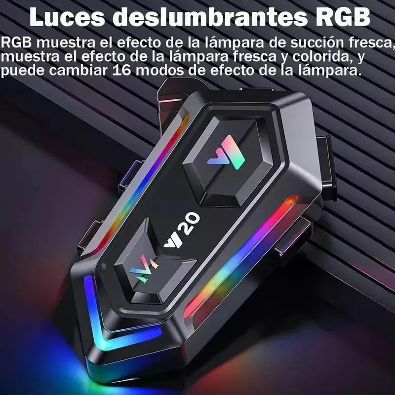 Y20 بلوتوث 5.3 دراجة نارية سماعة خوذة 1000Mah سوبر طويل الاستعداد اللاسلكية حر اليدين مقاوم للماء دراجة نارية سماعة