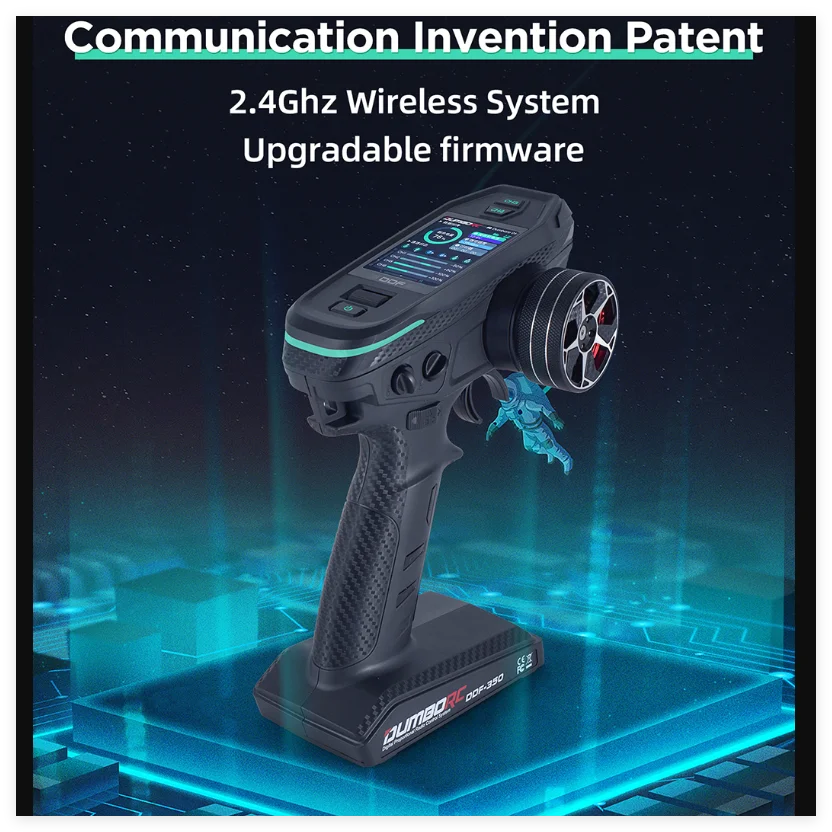 DUMBORC DDF-350 transmetteur avec récepteur 2.4G 10CH télécommande Radio numérique pour voiture RC bateau réservoir LCD système FHSS