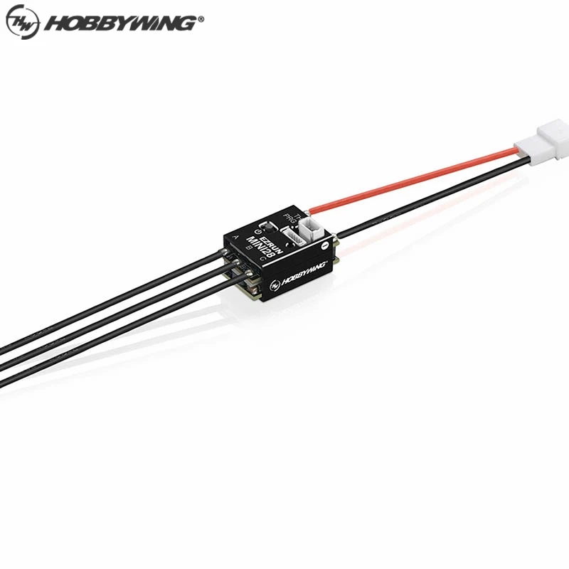 HobbyWing EzRun MiNi28 30A, Control electrónico de velocidad sin escobillas para coche teledirigido 1/28th y 1/27th