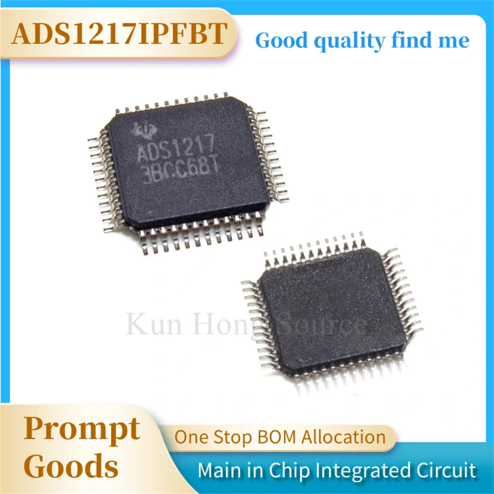 ADS1217IPFBT IC ADC 24BIT SIGMA-DELTA 48TQFP 24 Bit Analog to Digital Converter 8 Input 1 Sigma-Delta 48-TQFP (7x7)