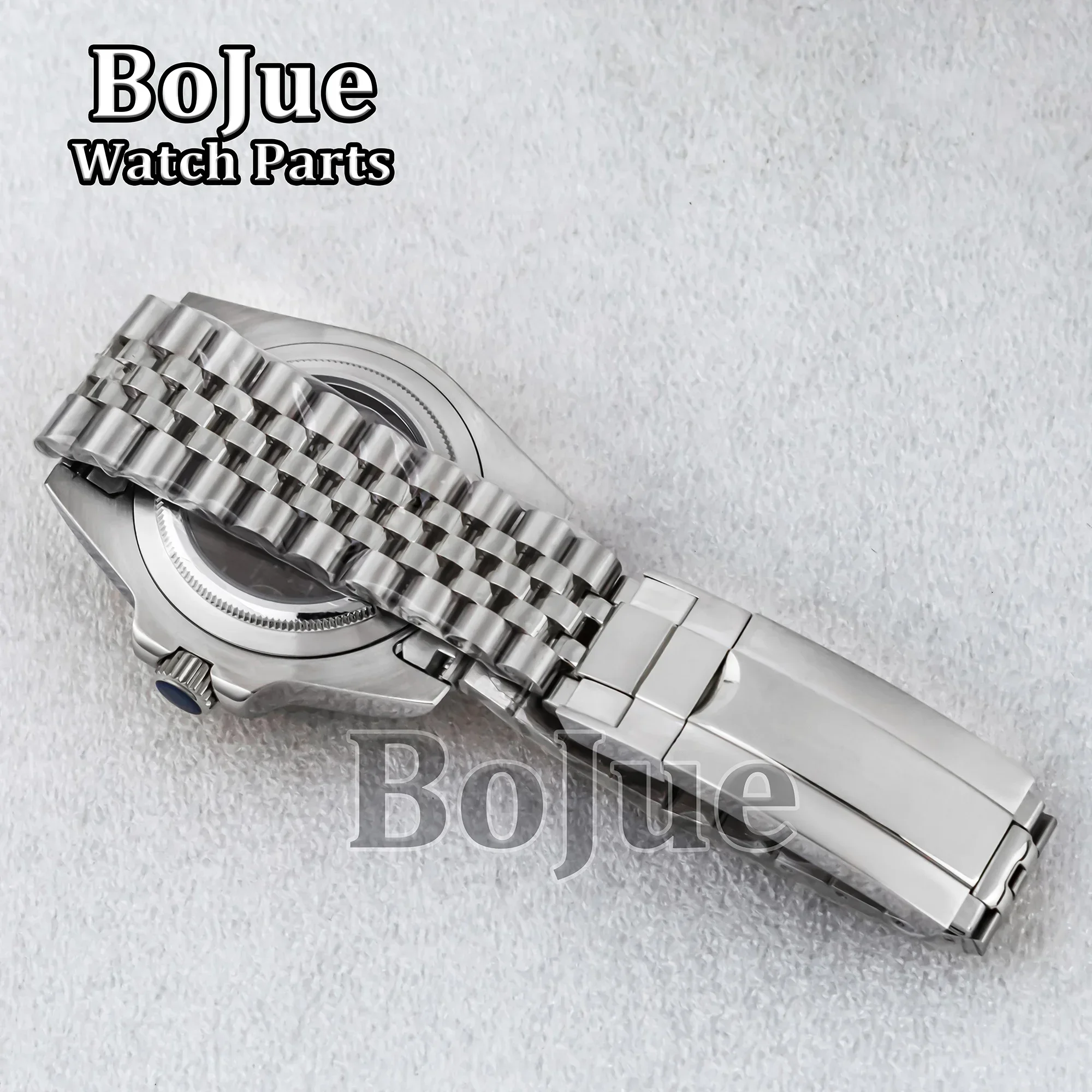 Black Green Ceramic Bezel 40mm Case Watch Jubilee Strap Bracelet Parts For MOD GMT Seiko nh34 nh35 nh36 Movement Dial Waterproof