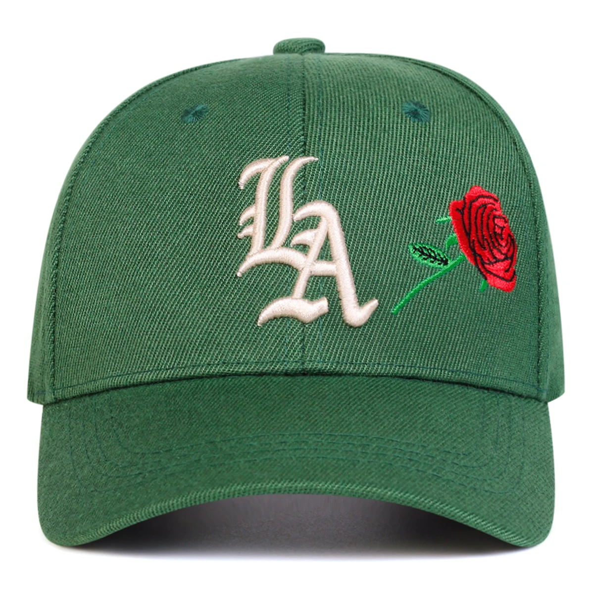 للجنسين القوطي LA روز التطريز قبعات البيسبول الربيع والخريف في الهواء الطلق قابل للتعديل قبعات عادية واقية من الشمس قبعة قبعة رياضية