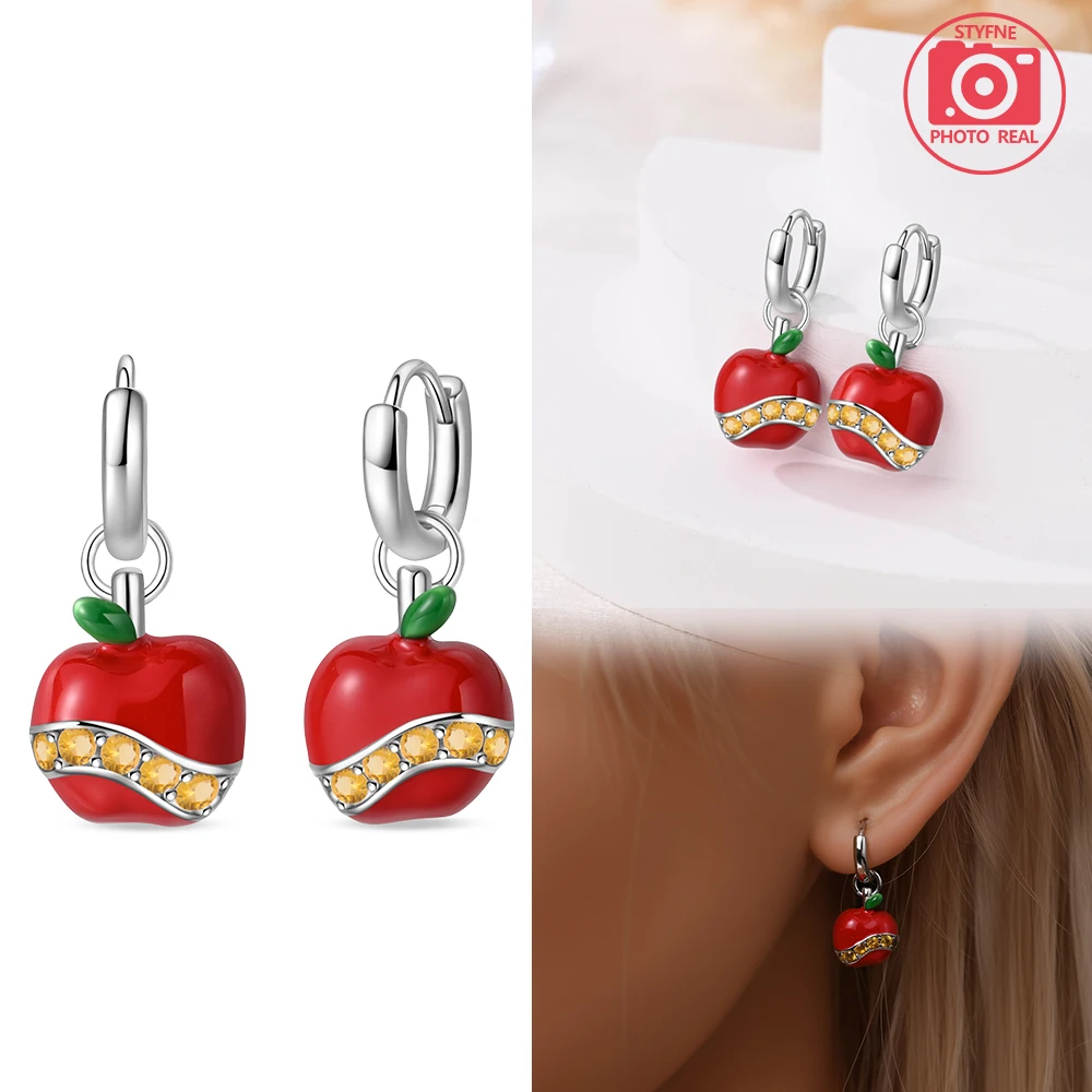 الفراولة الكرز الملونة الحلو رومانسية انخفاض الأقراط هوب أقراط للنساء الأزياء الأقراط والمجوهرات الهدايا الموقع الرسمي #2