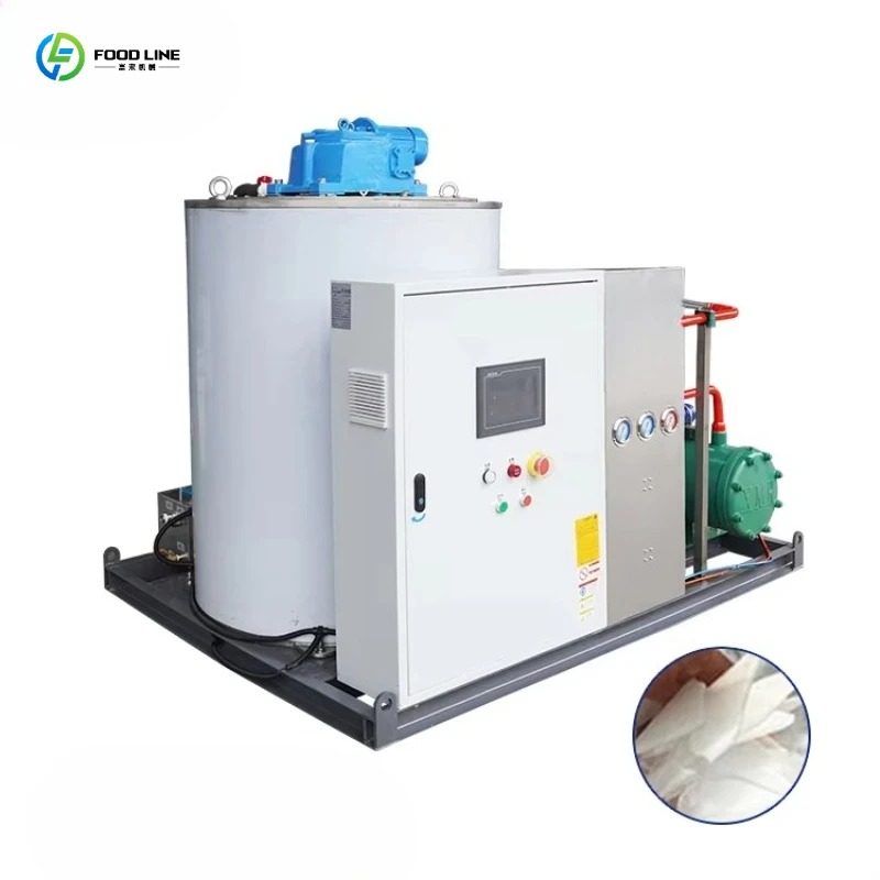 Slurry Ice Machine Seafood Processing Plant Rapid Chiller for Shrimp Squid Preservation
