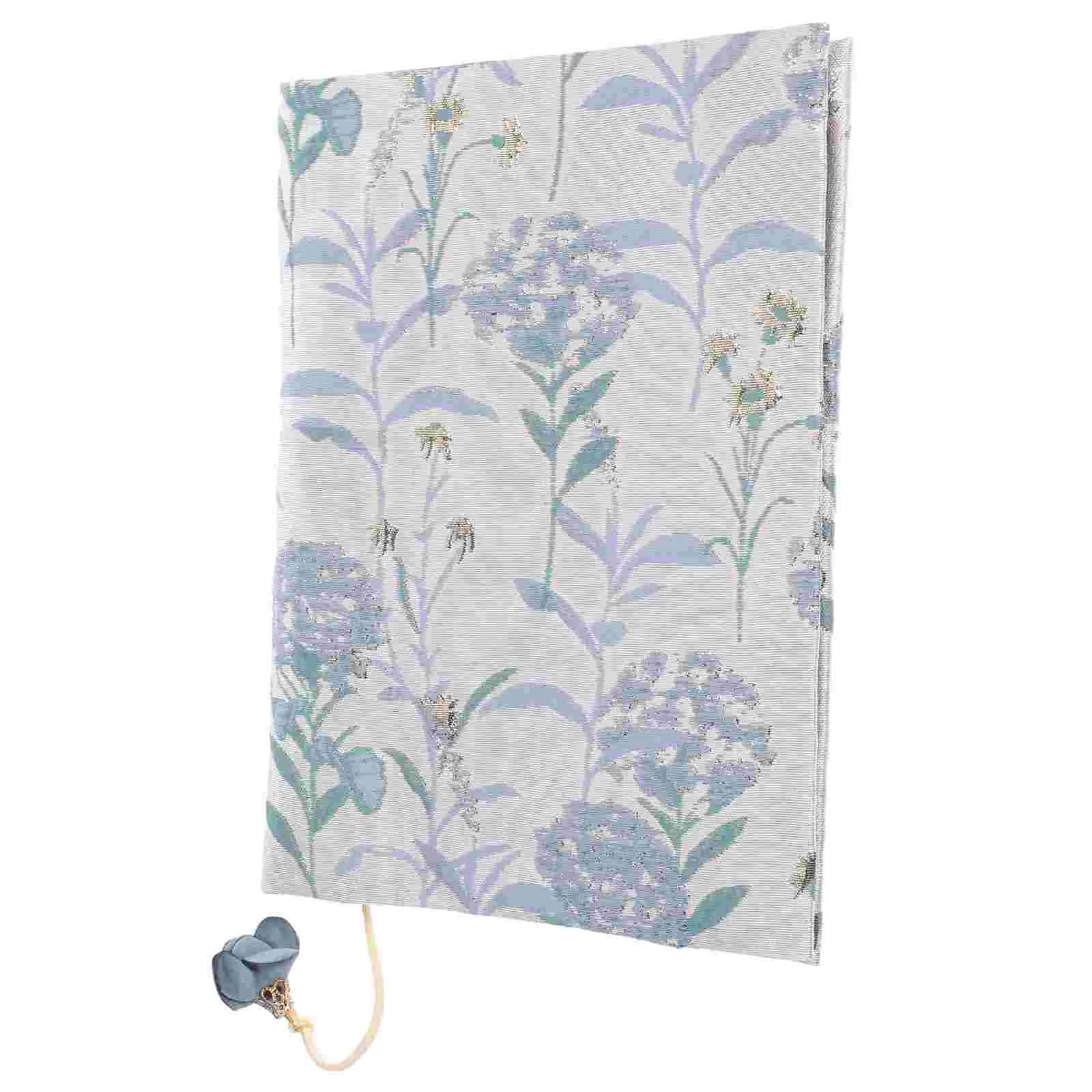 Note Book Handmade Cloth Cover Decor Protective Thicken Stylish Sky-blue for Student Sleeve Students