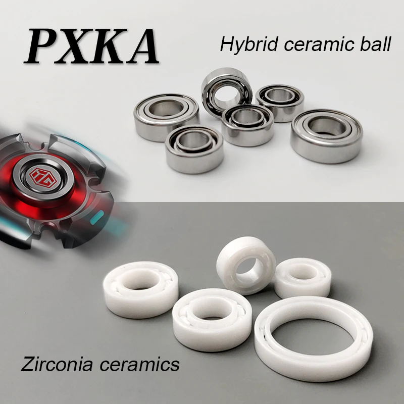 Hybrid Ceramic Ball Fingertip Gyro Bearing 688 R188 6.35*12.7*4.763mm Silent 608 8x22x7mm Stainless Steel Hybrid 6703 17x23x4mm