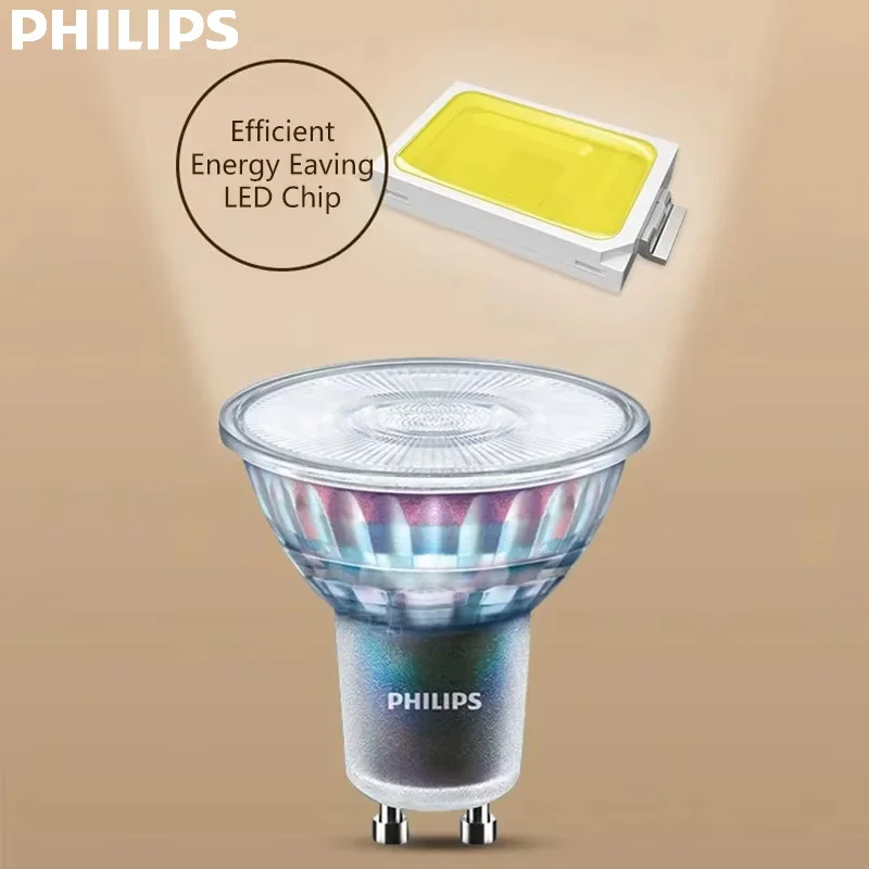 فيليبس اسينشيال 36 ° مصباح سقف LED كلاسيكي أبيض - GU10 PAR16 Spot Light 4.6W (=50W هالوجين) 220-240V #1