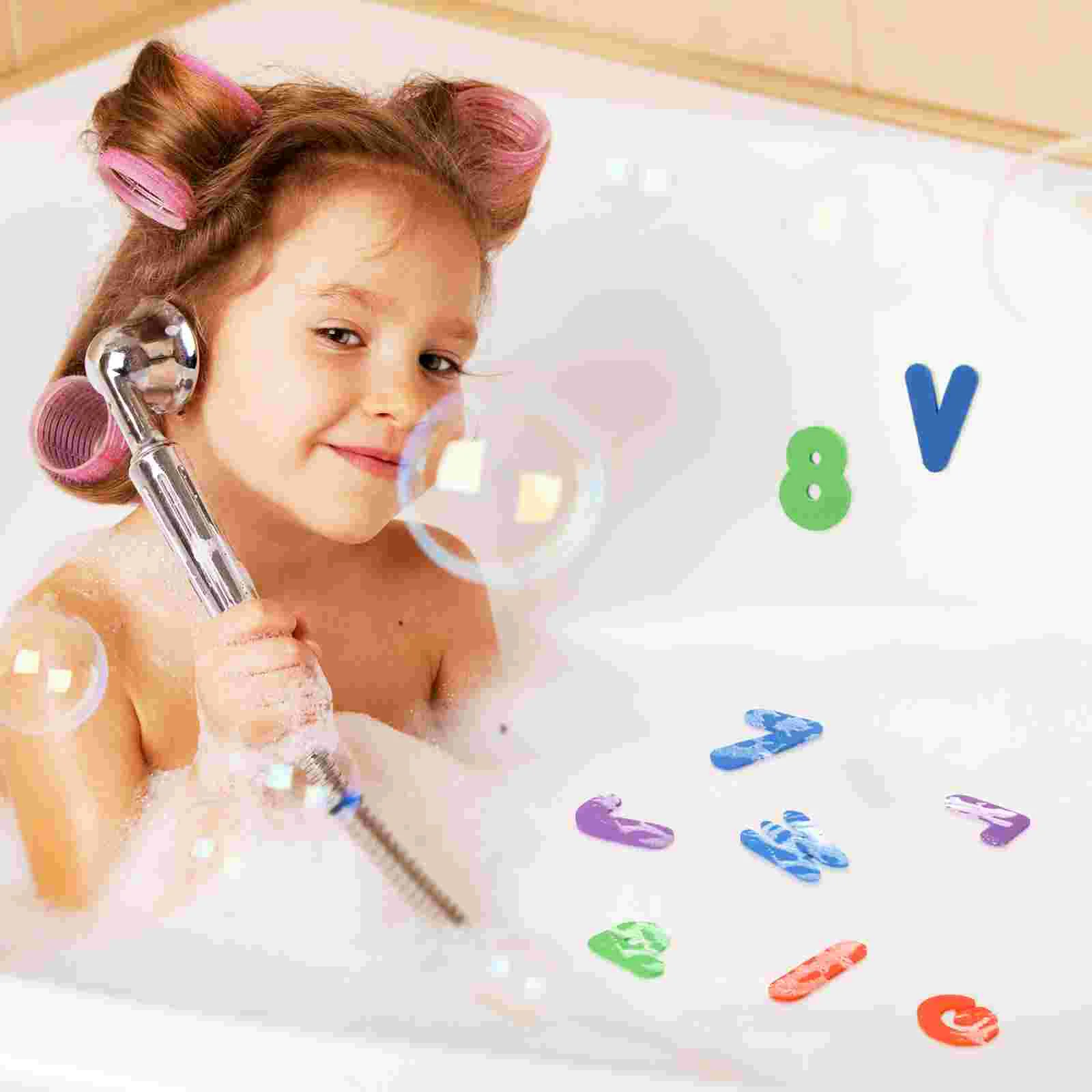 36 pièces autocollants de bain jouets pour bébé pour enfants lettre éducative enfants lettres numéros