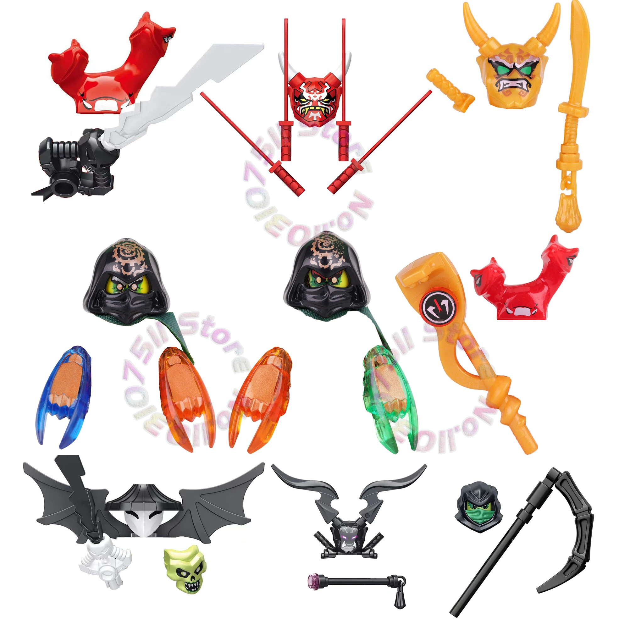 XL0001-0005 A151 A152 A153 A154 Аниме Мультяшная ТВ-игрушка Ninja Elemental Powers Masters Kai Jay Zane Morro Строительные блоки Подарки для детей