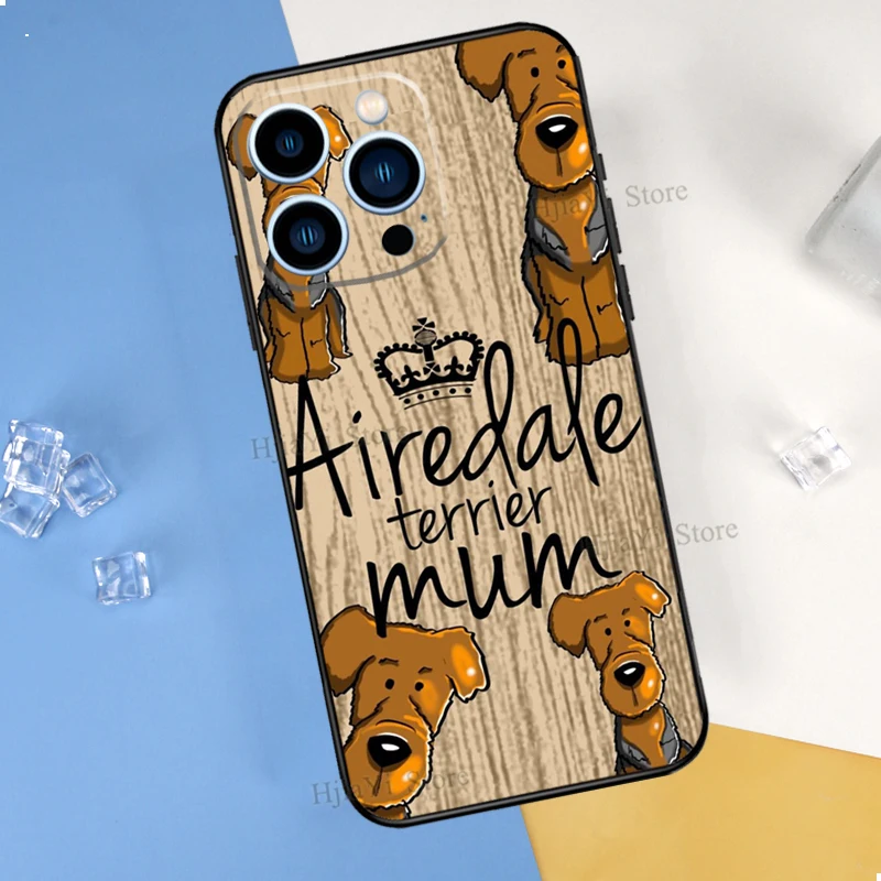 Airedale Terrier Dog For iPhone 14 13 Pro Max 12 mini 11 Pro Max 6 7 8 Plus XS XR XS Max SE 2020 Cover