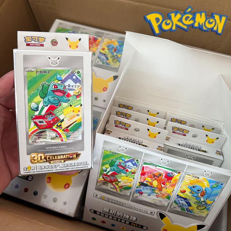 tarjeta-flash-con-ilustracion-original-de-la-celebracion-del-30-aniversario-de-pokemon-ptcg-los-companeros-iniciales-vol1-juego-de-cartas-en-chino-simplificado-regalos