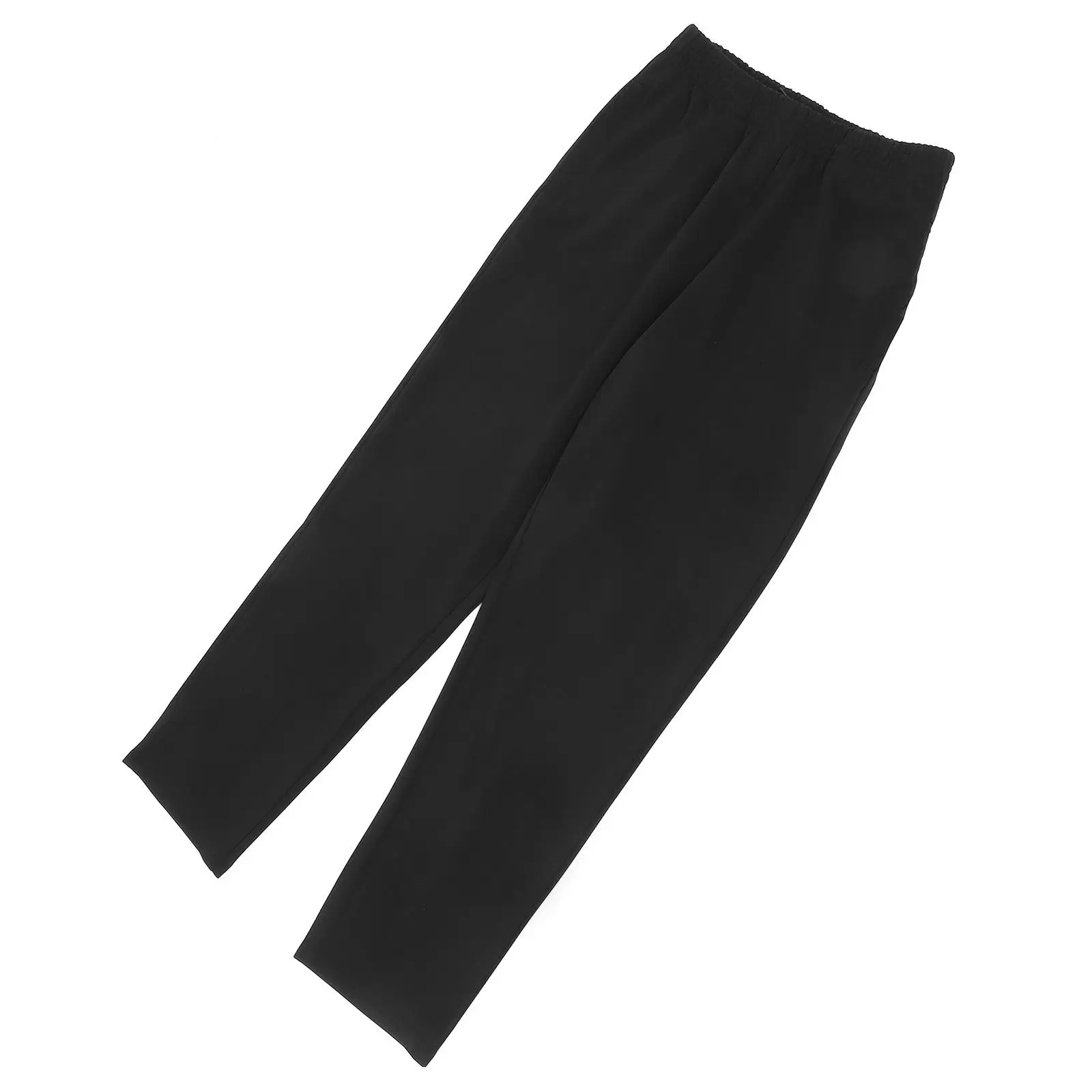 Black Breathable Chef Pants for Men Women Culinary Work Pants Stain Resistant Cotton Kitchen Uniform Loose Jogger Style Xl