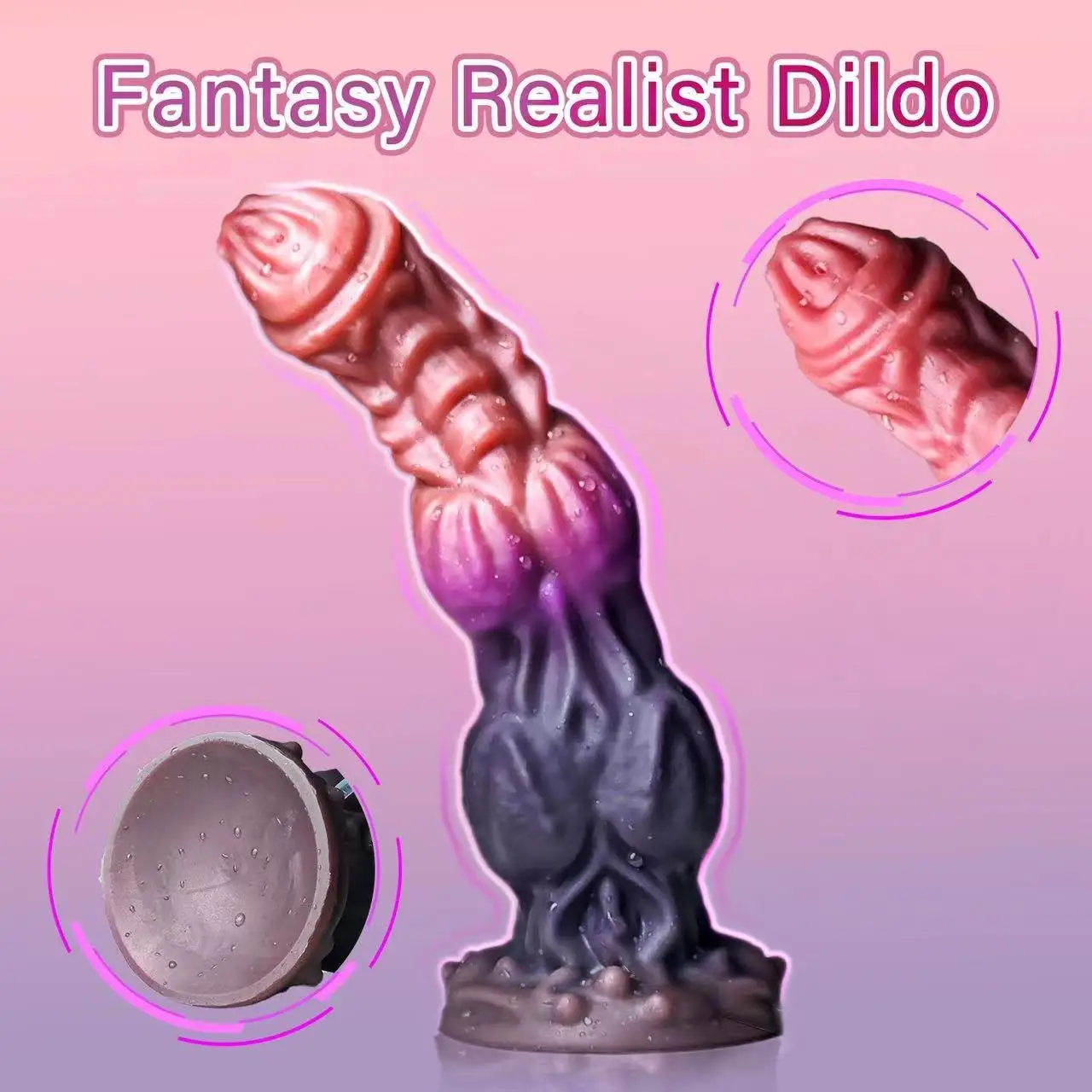 Large Dog Knot Ejaculating Dildo With Suction Cup Spray Function Silicone Animal Dildos Squirting Penis Sex Toys For Women Men