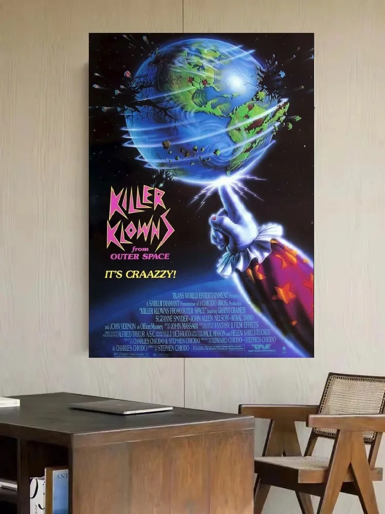 KILLER KLOWNS from OUTER Movie Art Picture Print, Silk Poster, Living Room Decor, Home Wall