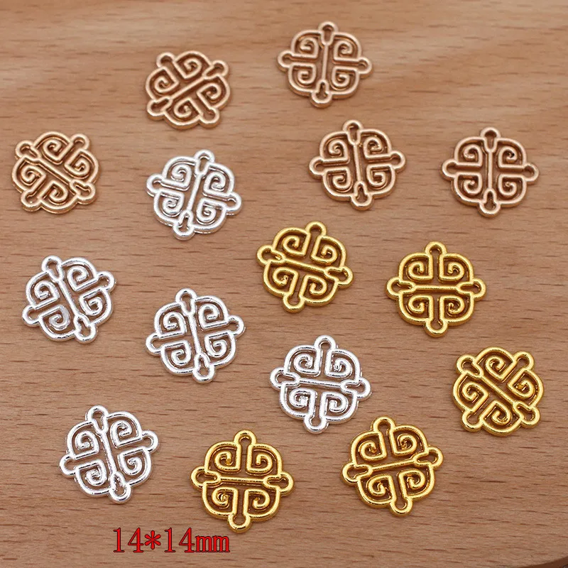 50pcs/Lot Silver/Gold Color Metal Connectors For Jewelry Making Supplies Handmade Necklace Earrings Pendant Vintage Components