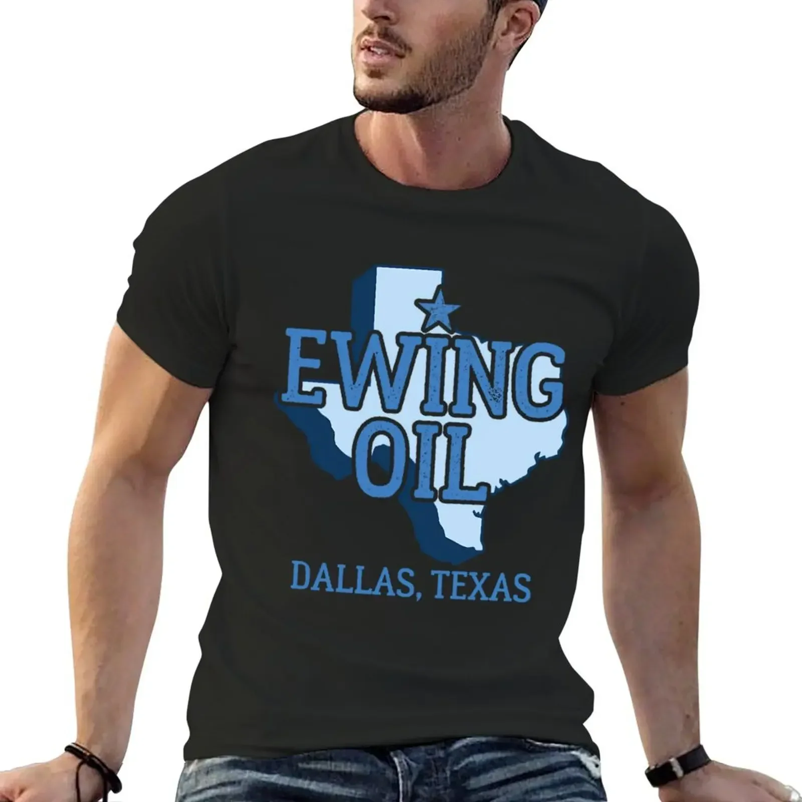 Exas Ewing Oil \t T-shirt anime tops customizeds tees men clothings