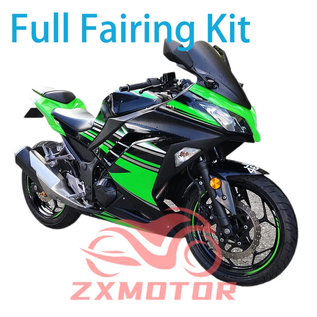 For Ninja 300 13 14 15 16 17 Motorcycle Bodywork Fairings EX300 2013-2017 ABS Cowling Injection Fairing Kit