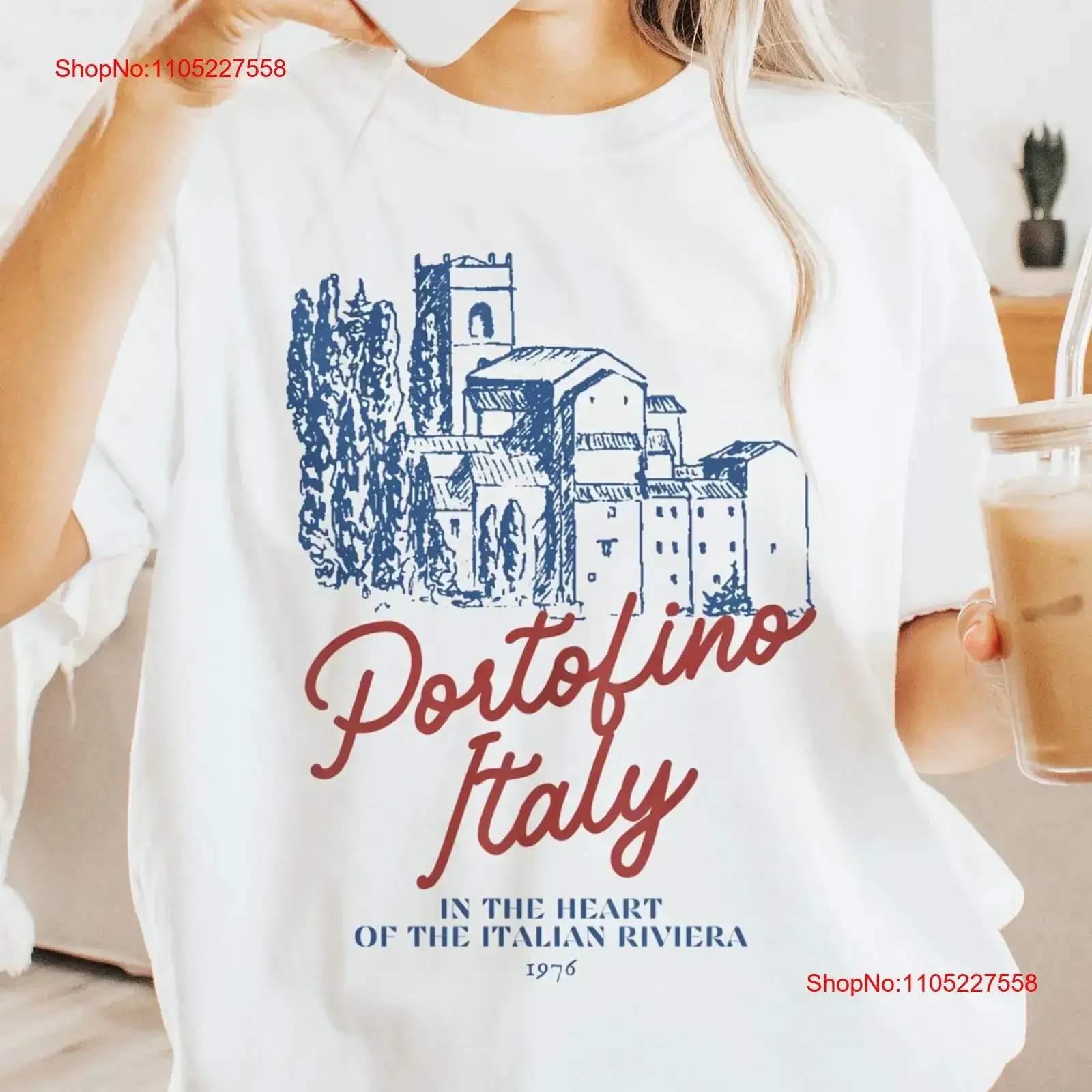Camiseta Portofino Vintage con gráfico de Italia, ropa estética de la Riviera Italiana de Liguria, regalo para amantes de Italia, ideal para vacaciones, talla grande