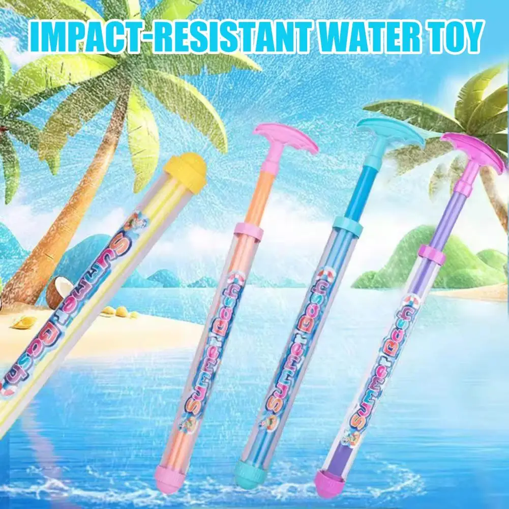Pulling Tube Design Water Squirter High Pressure Water Shooter Toy for Kids with Sparklers Effect Beach Pool Party for Boys