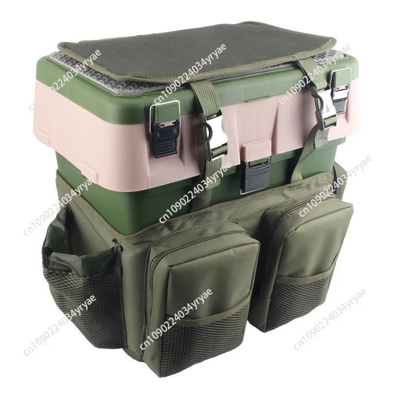 Fishing box expansion backpack toolbox Taiwan fishing rock fishing box can be sat and backed