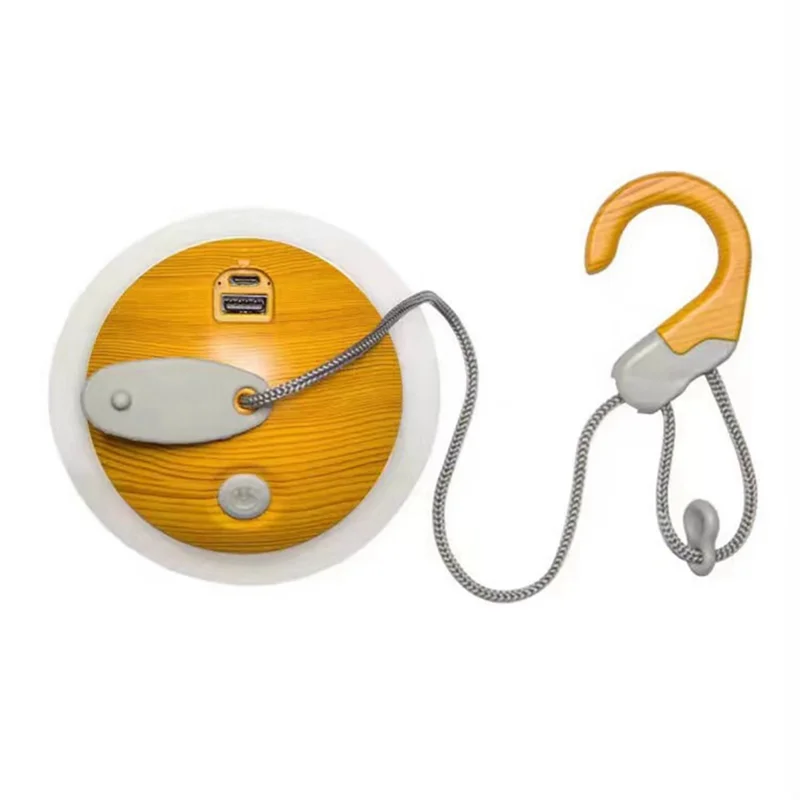 

Mini Retro Camping Light USB Rechargeable LED Hook Night Light Tent Table Lamp Easy To Use