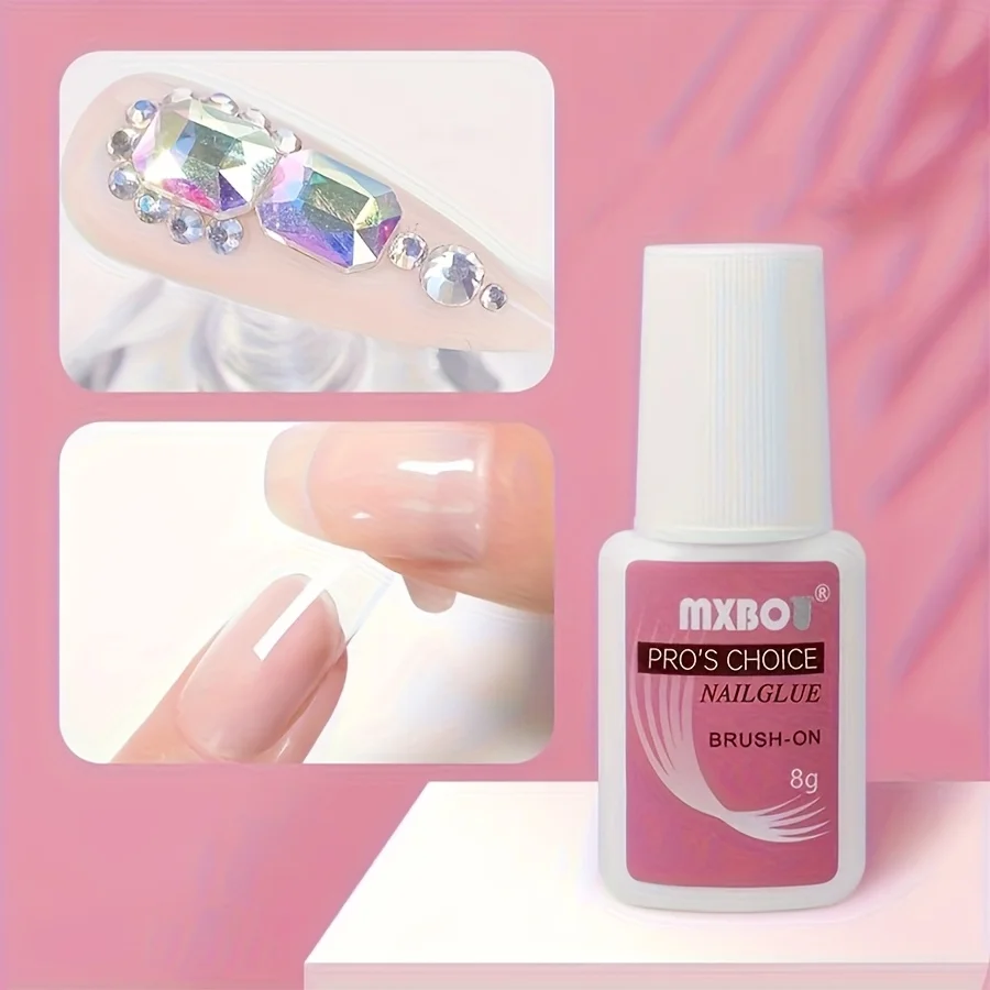 8g 超強力ジェルネイルグルー |   透明なアクリル、傷つきにくい、使いやすい、しっかり接着、優れた耐久性、よく硬化、強力な接着剤