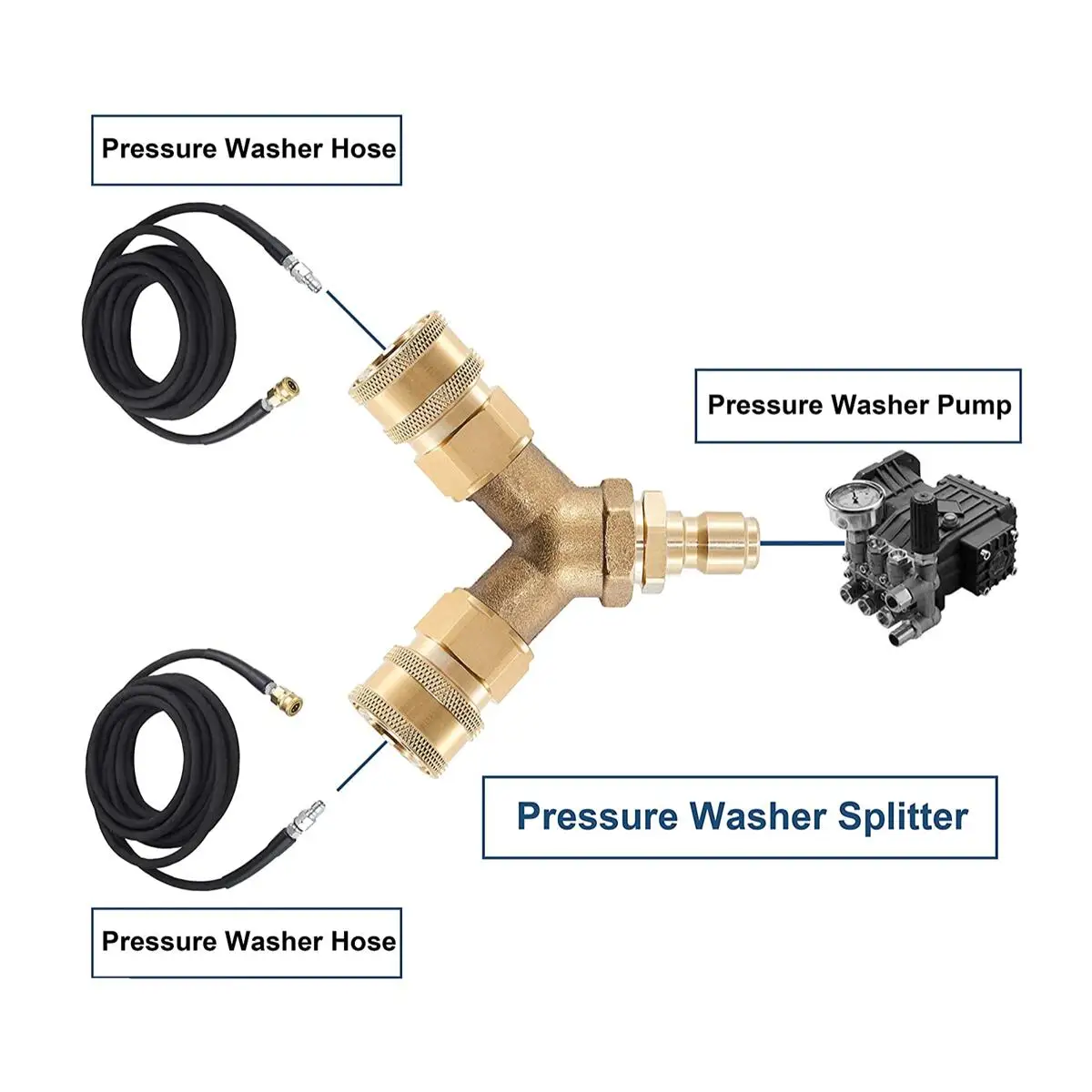 Tee Spliter Adapter With 3/8