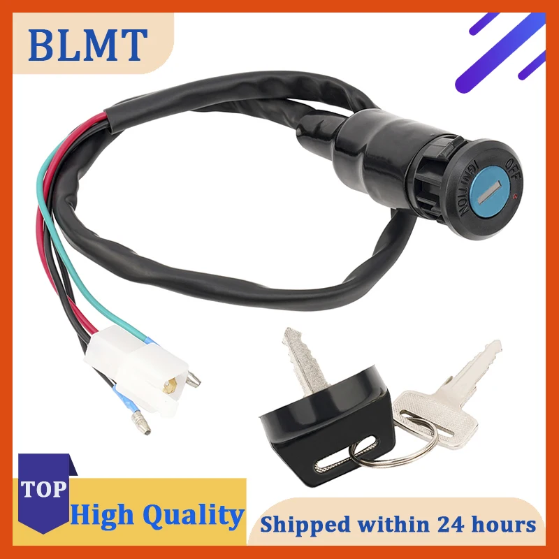 Motorcycle Ignition Key Switch Electric Door Lock For Honda Big Red 3-wheel ATV ATC250ES 1985-1987 35010-HA0-680 35010-HA0-681