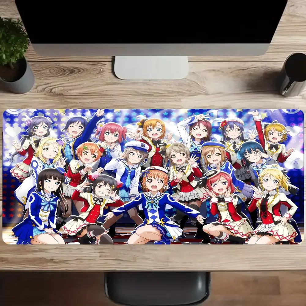 Love Live! School Idol Project Mousepad Pc Gaming Mouse Pads Desk Accessories Laptop Desk Mats Office Decor Mouse Carpet