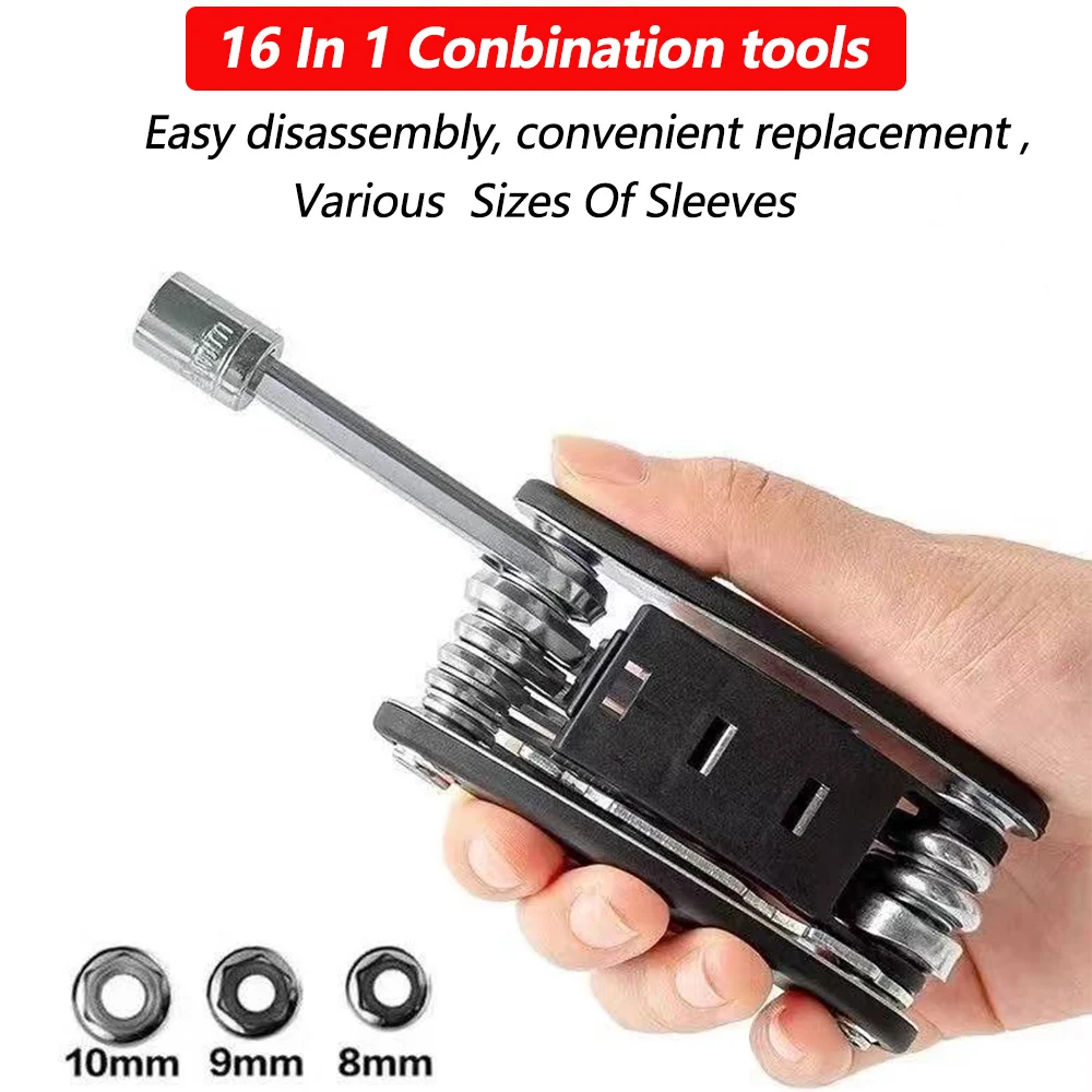 For Sixdays 6Days 6 Six Days 50 300 350 450 500 EXC 16 In 1 Multi-functional Metal Tool Repair Screw Driver Moto Parts