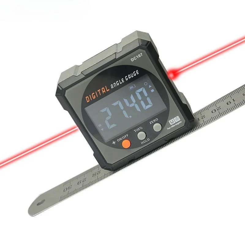 IP54 Digital Inclinometer Electronic Level Laser Level Bidirectional Laser Inclinometer Protractor