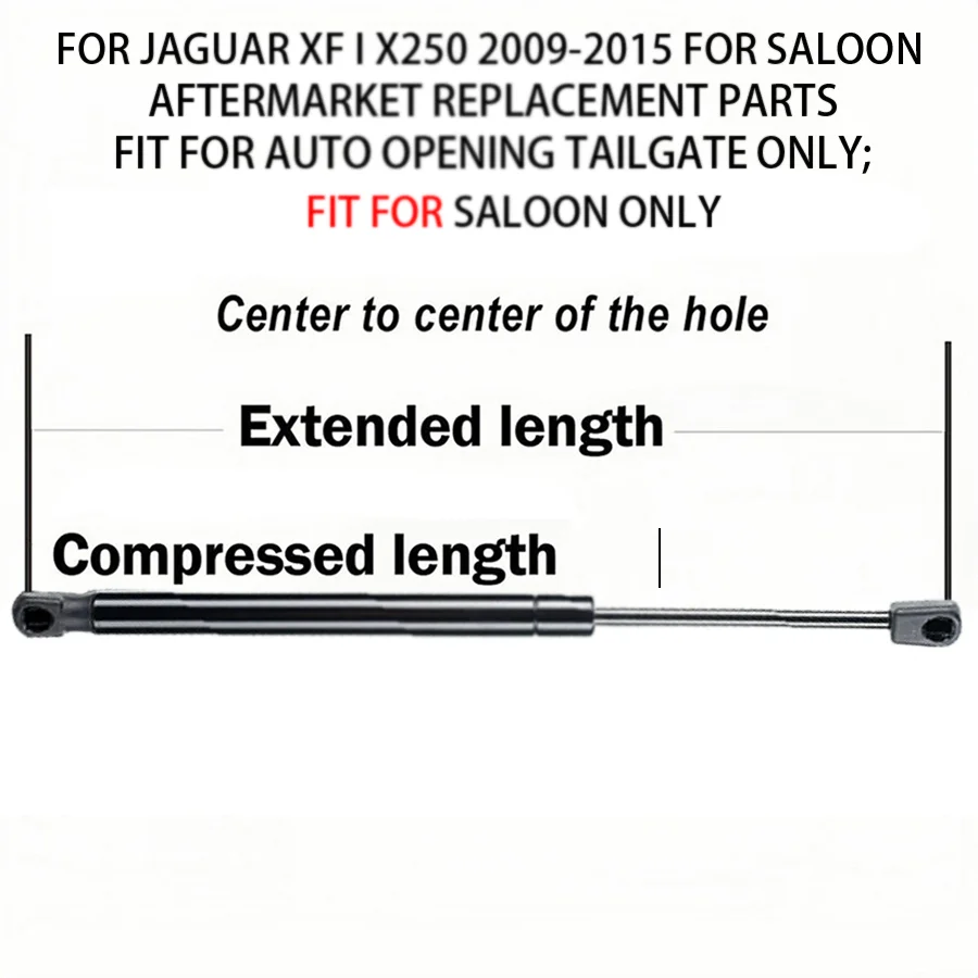 2pcs Tailgate Rear Boot Gas Struts for Jaguar XF I X250 2009-2015 Saloon 348mm - view 3